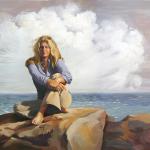 Portrait of Diane, Oil on Linen, 57" x 42", Collection of Diane Dolcourt