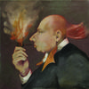 Very Important Person, Oil on Canvas, 30" x 30"  Collection of Jennifer Butcher