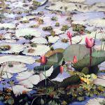 Late Bloomers, Oil on Canvas, 48" x 36"